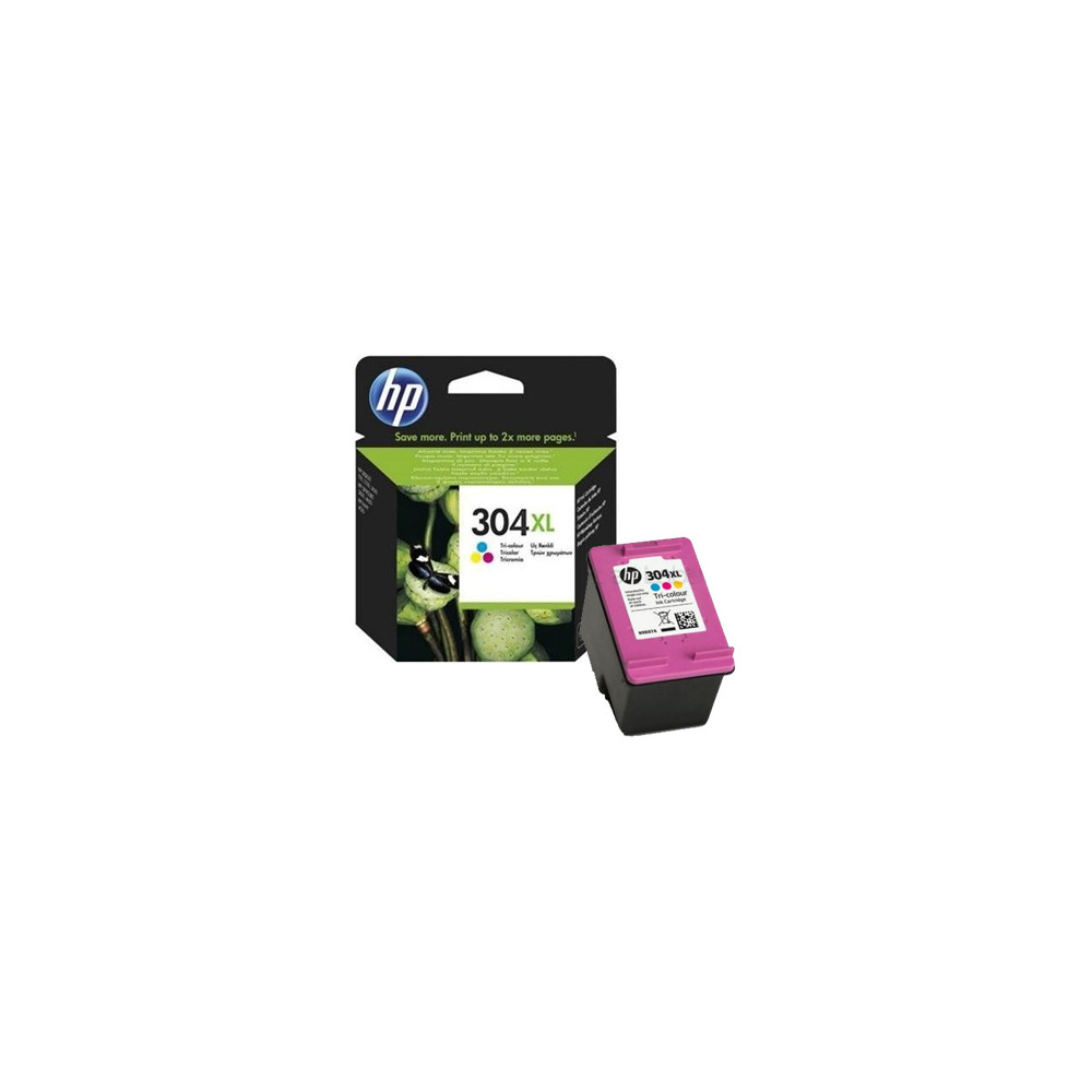 Cart HP N°304XL Couleurs - N9K07AE - Deskjet 3720/3730/3752 //