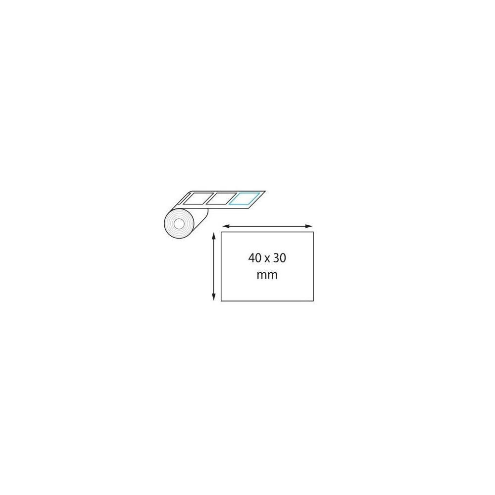 Rouleau etiq. therm Ext. (dim: 40 x 30mm) 1000 etiq. Congél. //
