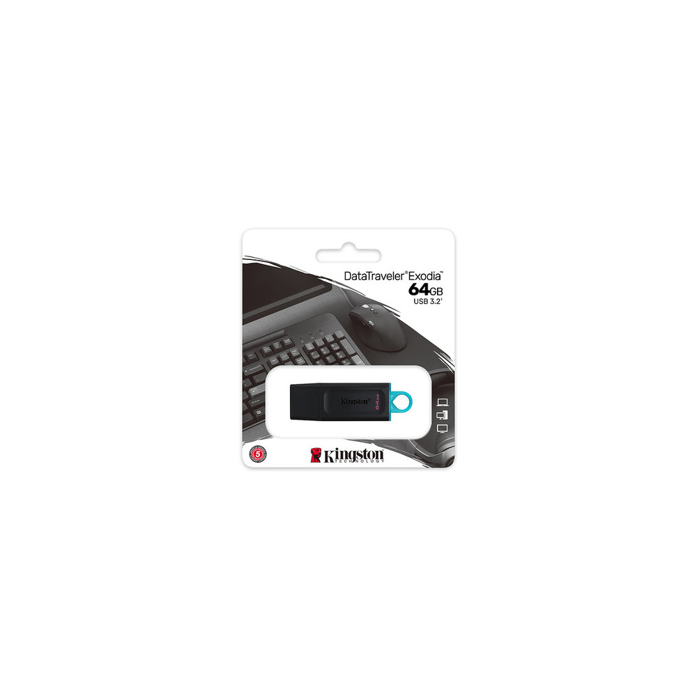 Clé USB 3.2 - 64 Go - KINGSTON - DataTraveler Exodia //
