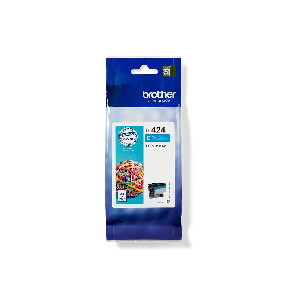Cart BROTHER - LC424C - cyan pour DCP-J1200WE