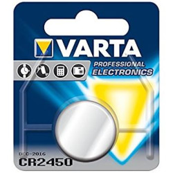 Pile CR2450 - 3V - Bouton argent //
