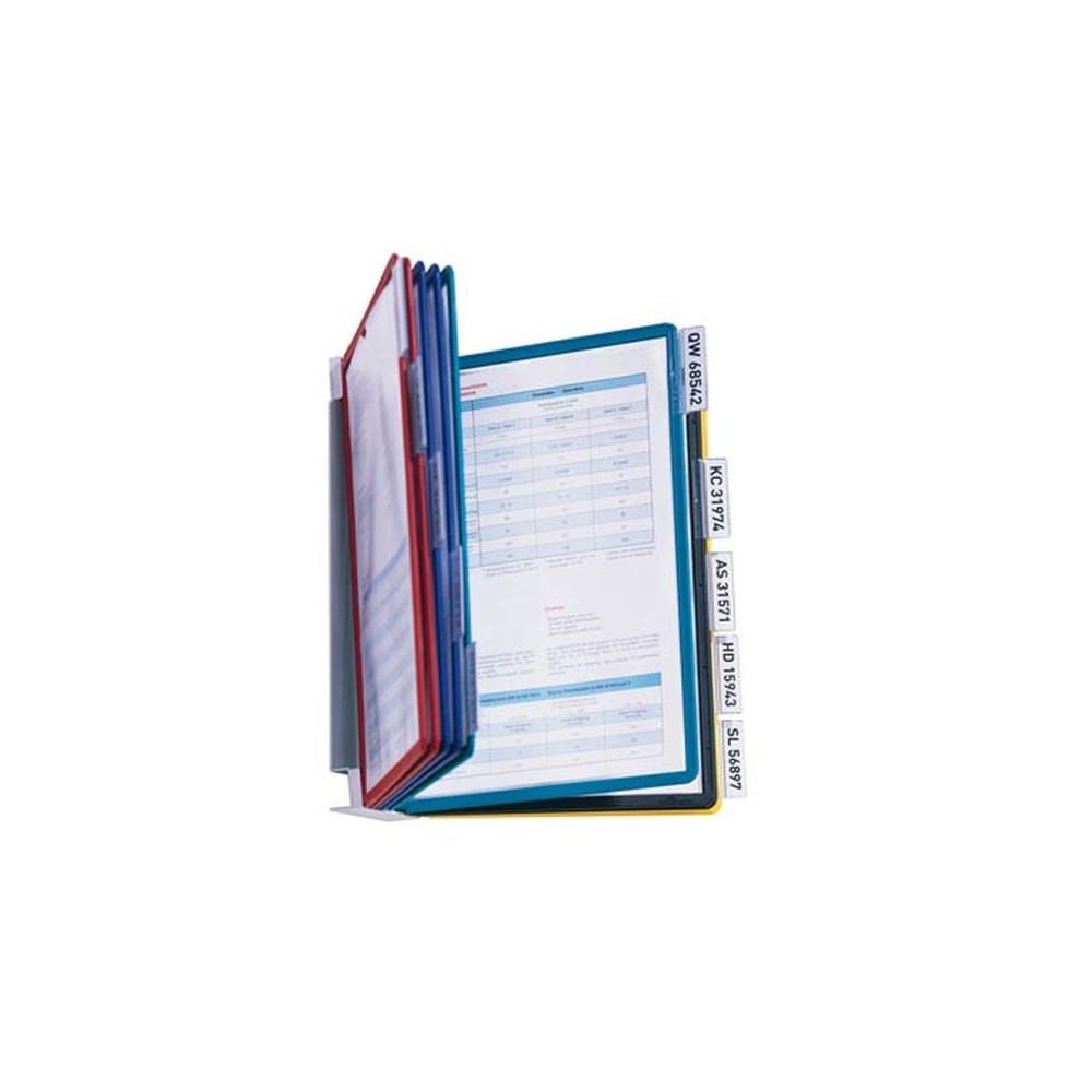 Support mural de présent. de doc. DURABLE Vario - 10 poch./20 vues //