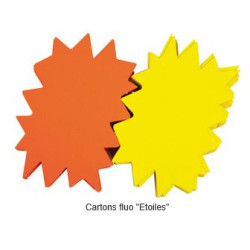 Carton éclaté AGIPA FLUO Jaune/Orange - 08x12cm - Par 50 - Z