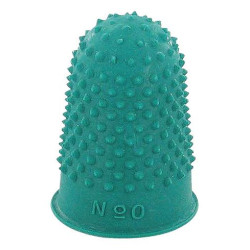 Doigtier caoutchouc - diamètre 16mm - N°0 - Sachet de 12 - Z