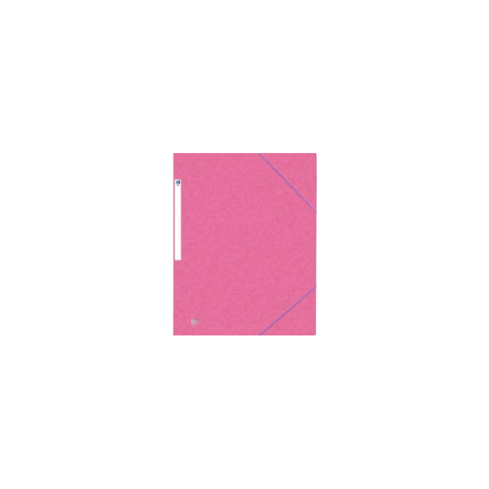 Chemise Elastiques 3 rabats A4 Carte lustrée ROSE //