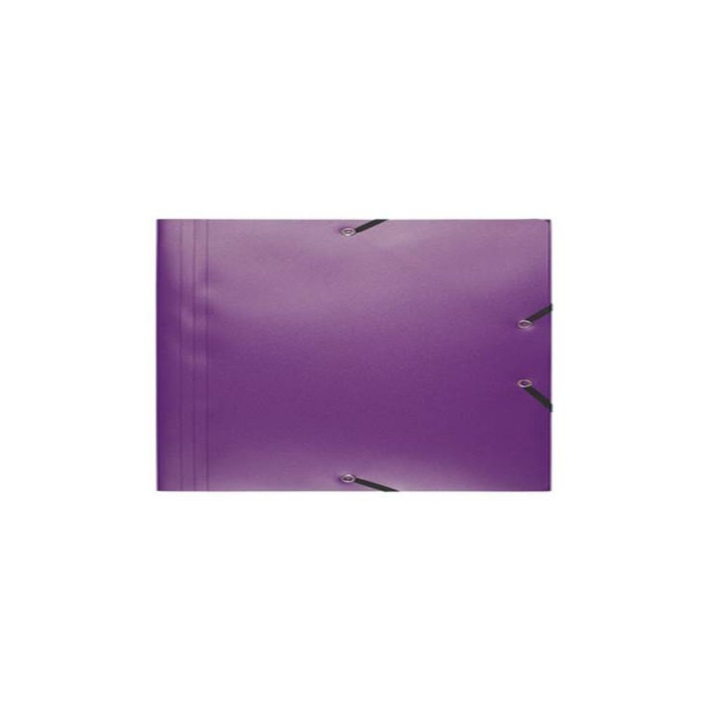 Chemise Elastiques 3 rabats A4 Plastique - EXACOMPTA -  VIOLET //