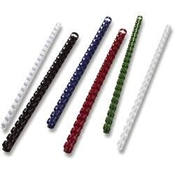 Reliure ann. plast. A4 - 06mm / 20f - BLANC - Par 25 //
