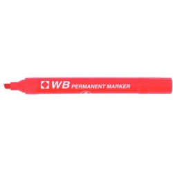 Marqueur perm. - Biseauté - 2 à 5 mm ROUGE - 1er PRIX //