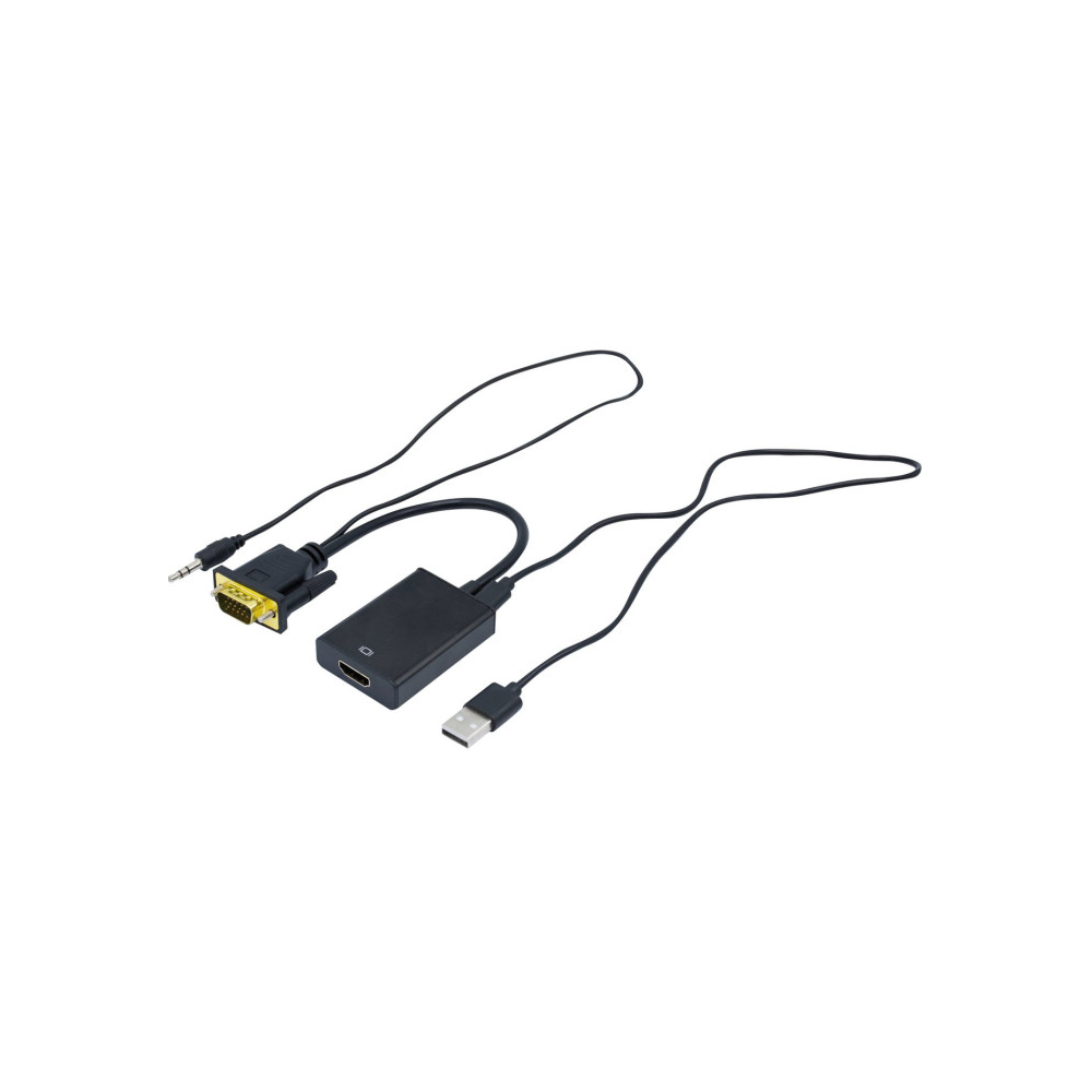 Convertisseur VGA (M) +AUDIO vers HDMI (F)