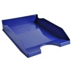 Corbeille courrier non ajourée PP - A4 - BLEU FONCE //