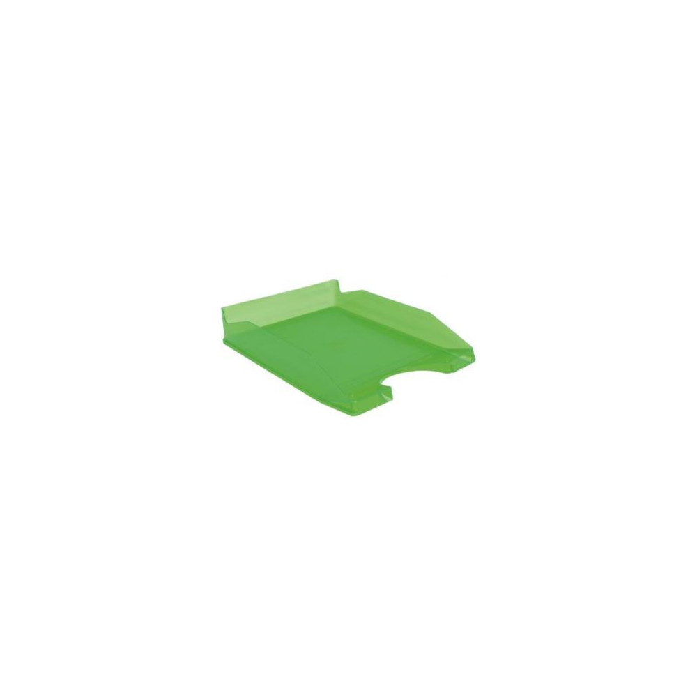 Corbeille courrier non ajourée PP - A4 - VERT POMME TRANSLUCIDE **