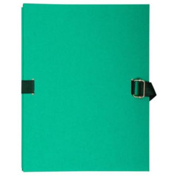 Chemise extensible CARTON sangle métal EXACOMPTA 24x32cm V CLAIR //