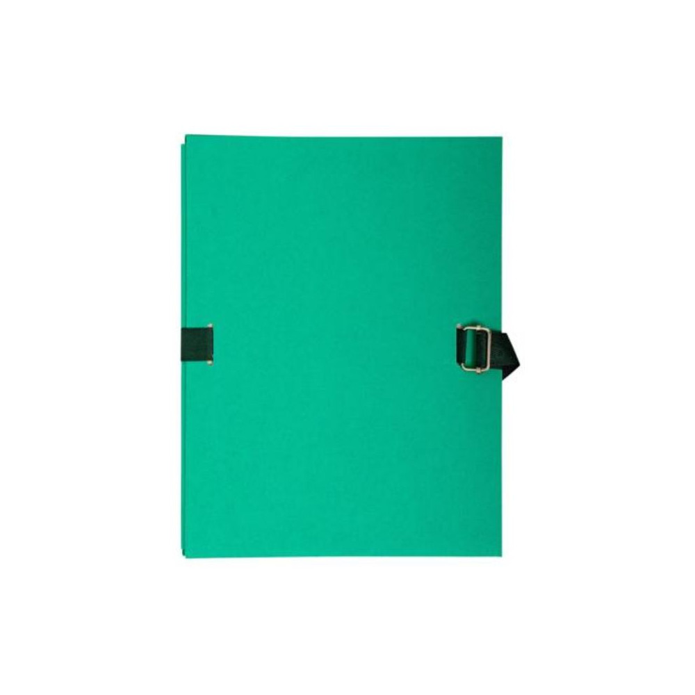 Chemise extensible CARTON sangle métal EXACOMPTA 24x32cm V CLAIR //