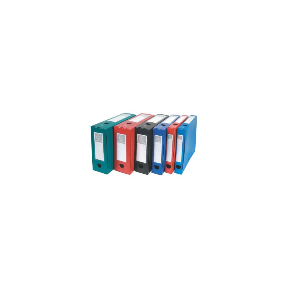 Boite classement PVC - Pression - - Dos 80mm - NOIR //