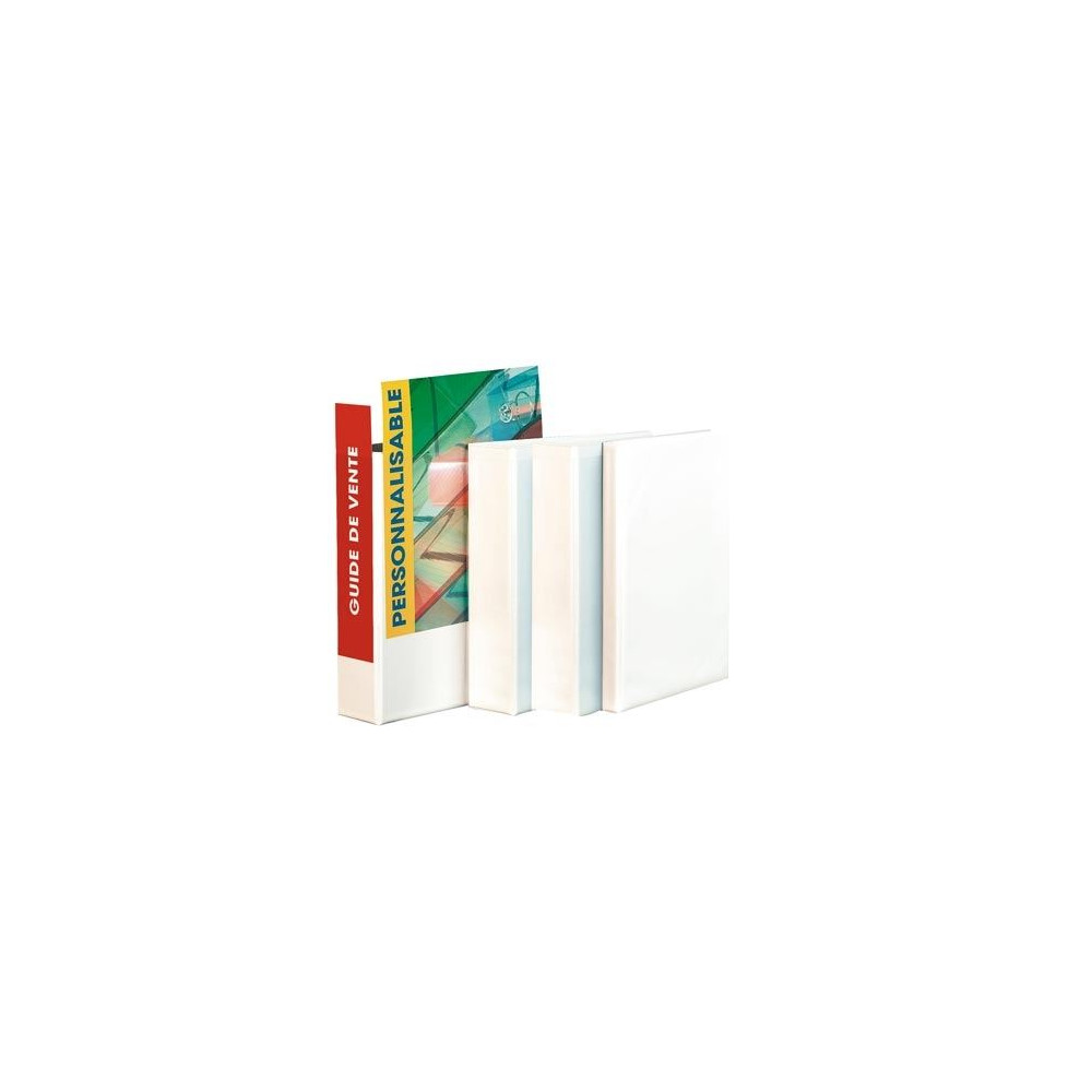 Classeur personnalis. 4 ann.  D A4  Rigide - EXACOMPTA 67mm BLANC //