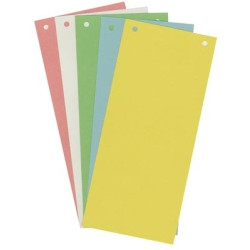 Intercalaires carte 10.5 x 24cm par 100 ORANGE 180g EXACOMPTA - Z