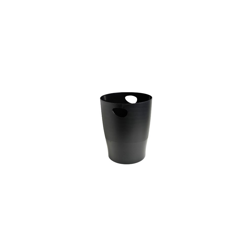 Corbeille papier en plastique plein MULTIFORM 15 L - NOIR //