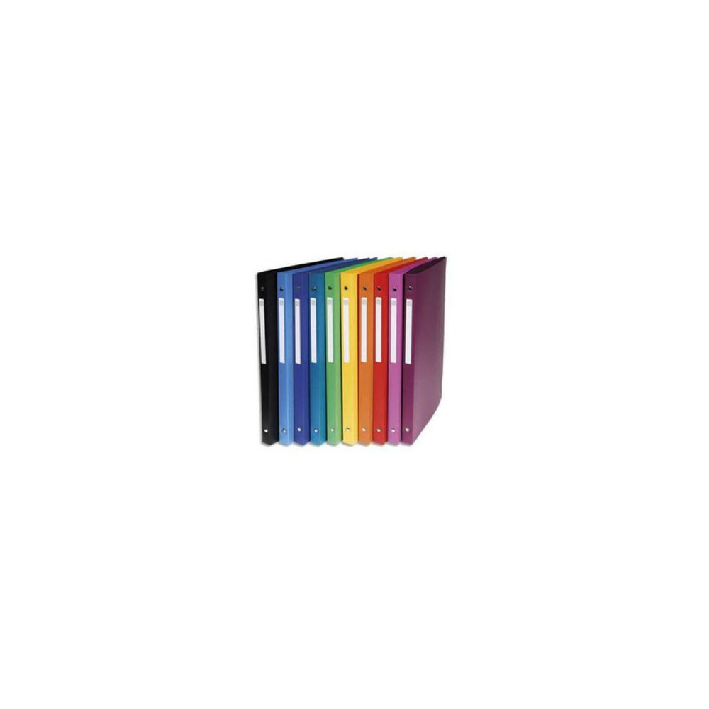 Classeur 4 anneaux A4 - PVC Fin 25x32cm 20mm ASSORT EXACOMPTA 