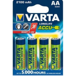 Pile rechargeable LR06 AA VARTA - 2100 mAh (par 4) //