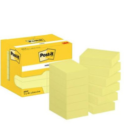 Bloc reposit. 38 x 51mm - POST-IT - JAUNE - 100f - Par 12 - Z