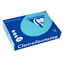 Rame A4 -  80g - Bleu Turquoise - CLAIREFONTAINE (500 f.)  1781 //