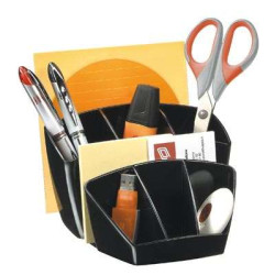 Multipot CEPPRO - Capacité : 40 crayons - 2 CD - 3 case- NOIR //
