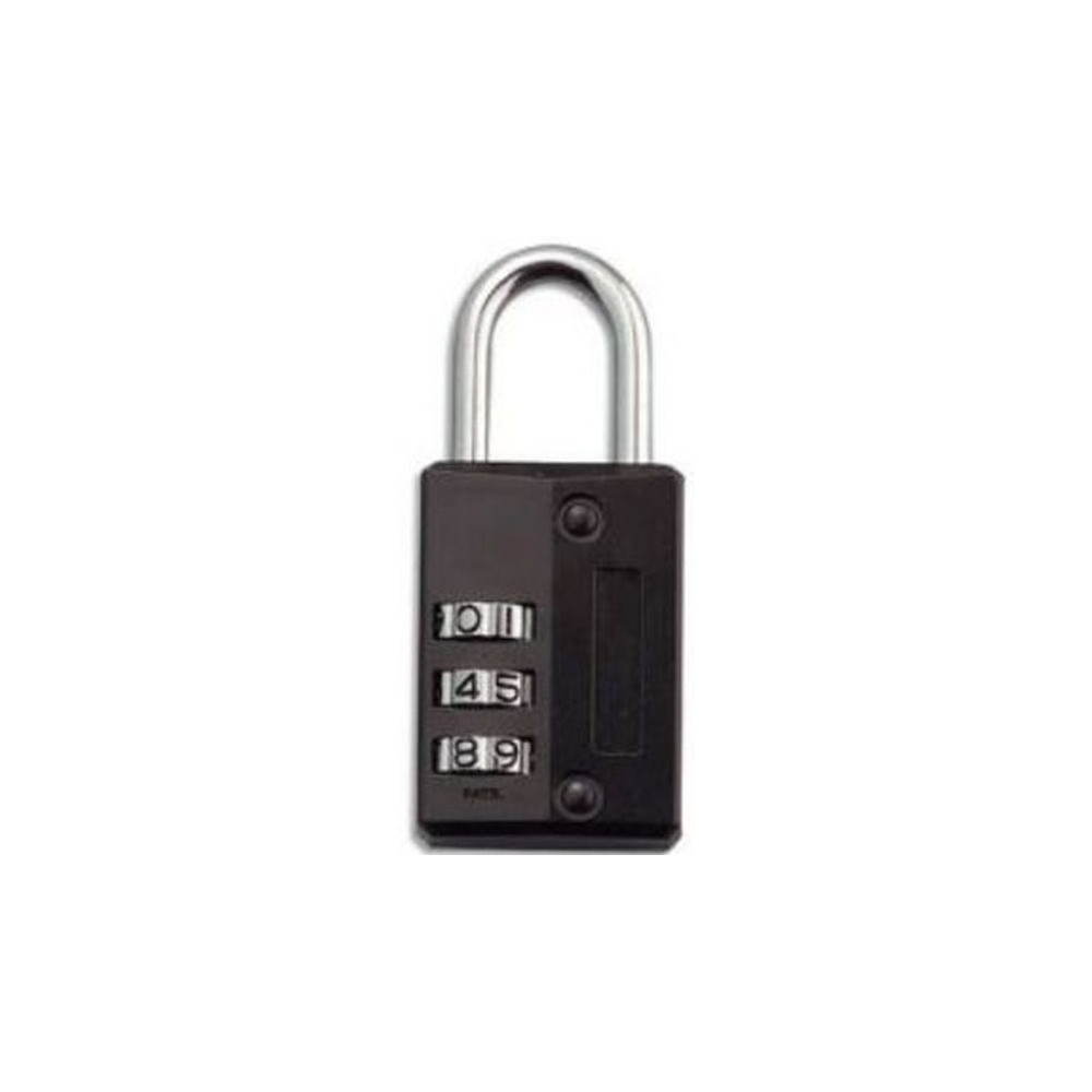 Cadenas a combinaison - 3 chiffres - NOIR