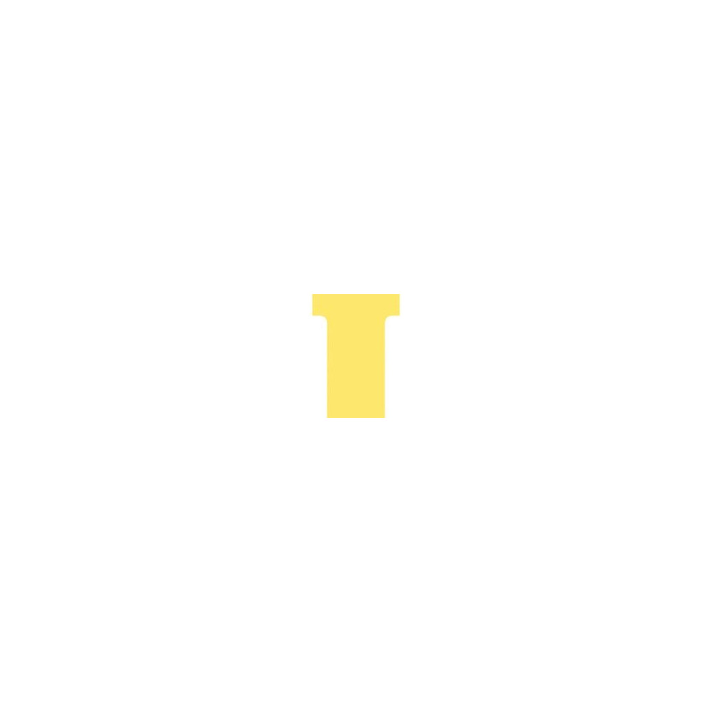 Fiche en T - Indice 2 - 170g - Par 100 - JAUNE //