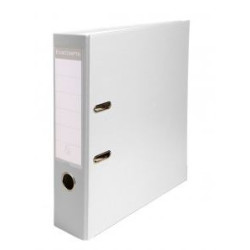 Classeur levier A4 PVC/Papier 80mm BLANC - EXACOMPTA //