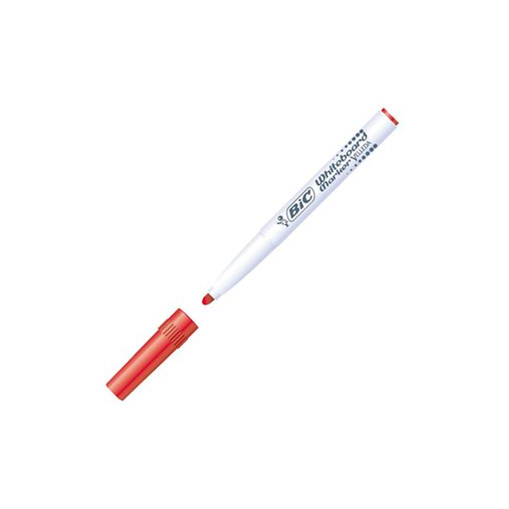 Marqueur effaç. BIC VELLEDA 1741 - Ogive Medium 1.5mm - ROUGE //
