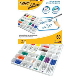 Marqueur effaç. BIC VELLEDA 1741 - Ogive Med. 4.5mm - Paq. 60 //