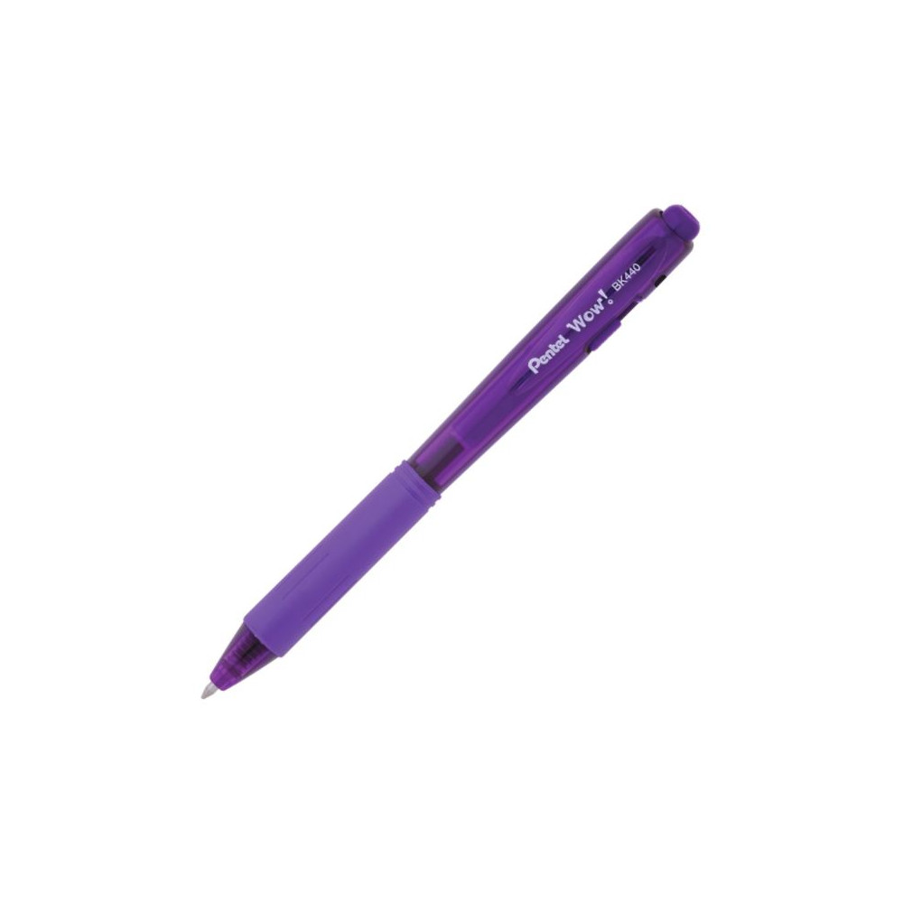 Stylo Bille PENTEL Wow - Rétractable - Pte1mm - VIOLET - Z