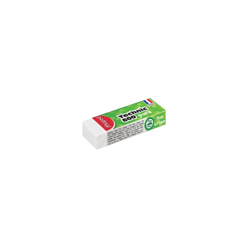 Gomme blanche Grand modèle Technique (dim : 60 x 22 x 13mm) MAPED //