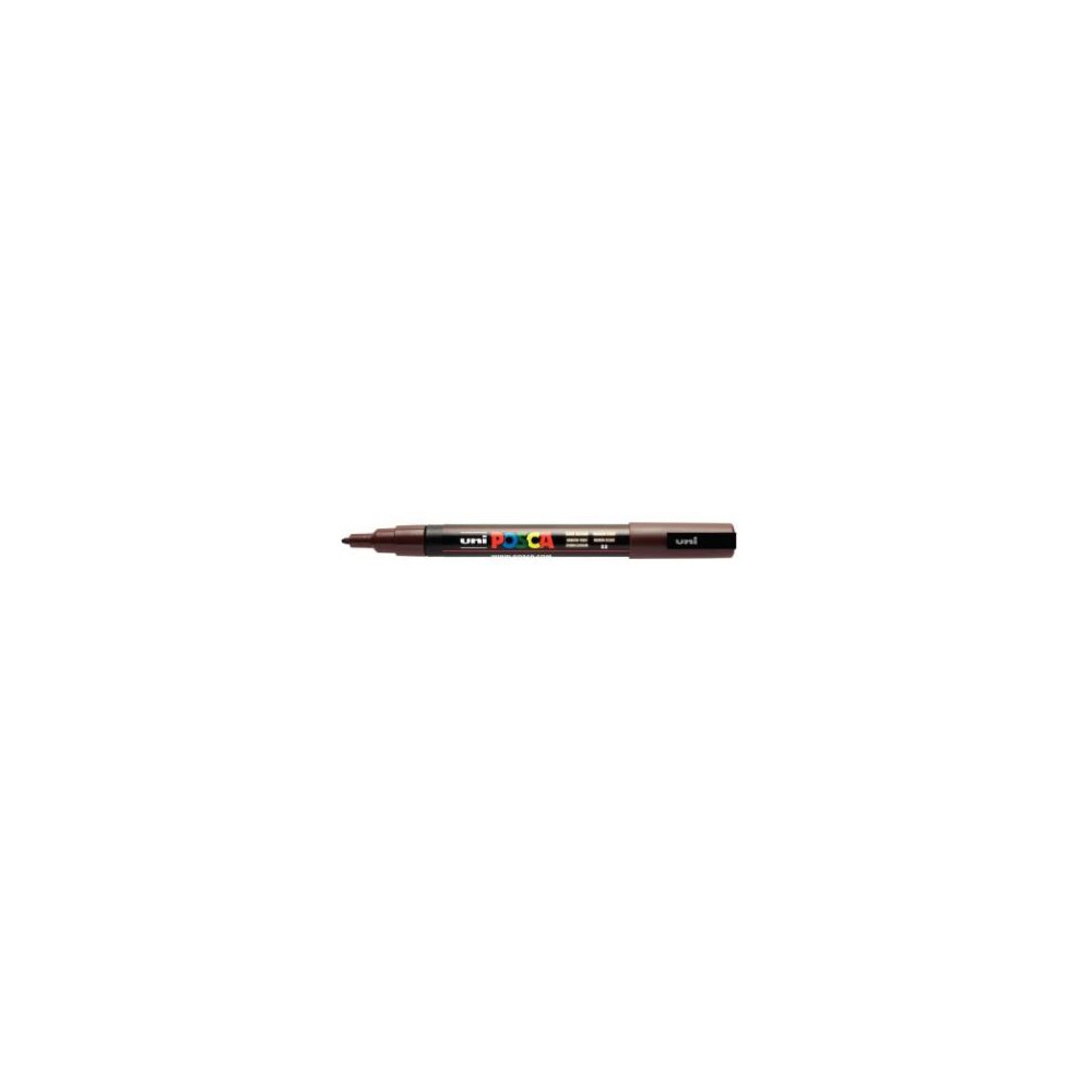 Marqueur gouache POSCA - Ogive fine 0.9 à 1.5 mm - PC-3M MARRON  **