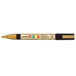 Marqueur gouache POSCA - Ogive fine 0.9 à 1.5 mm - PC-3M OR