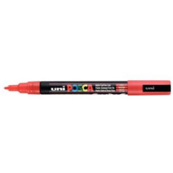 Marqueur gouache POSCA - Ogive fine 0,9 à 1,5mm - PC-3M ROUGE