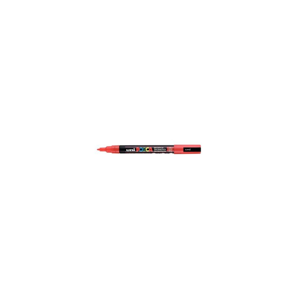 Marqueur gouache POSCA - Ogive fine 0,9 à 1,5mm - PC-3M ROUGE