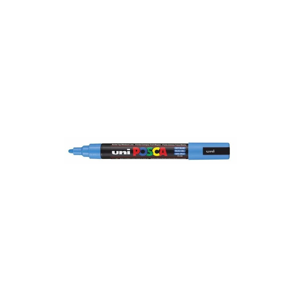 Marqueur gouache POSCA - Ogive 2.5mm - PC-5M BLEU CLAIR //