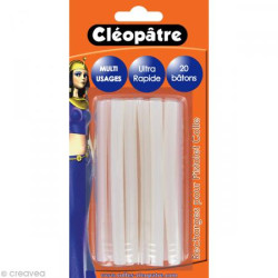 Colle en cartouche pistolet  CLEOPATRE Extraforte (20 batons) 7mm