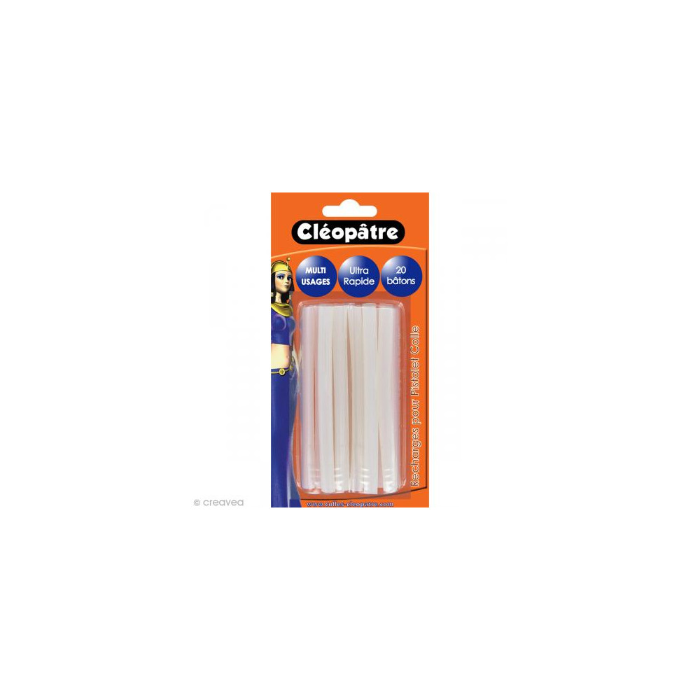 Colle en cartouche pistolet  CLEOPATRE Extraforte (20 batons) 7mm
