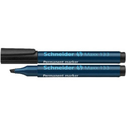 Marqueur perm. SCHNEIDER Maxx 133 - Biseau. 1 à 4mm - NOIR //