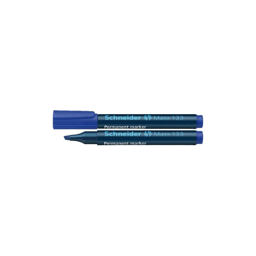 Marqueur perm. SCHNEIDER Maxx 133 - Biseau. 1 à 4mm - BLEU //