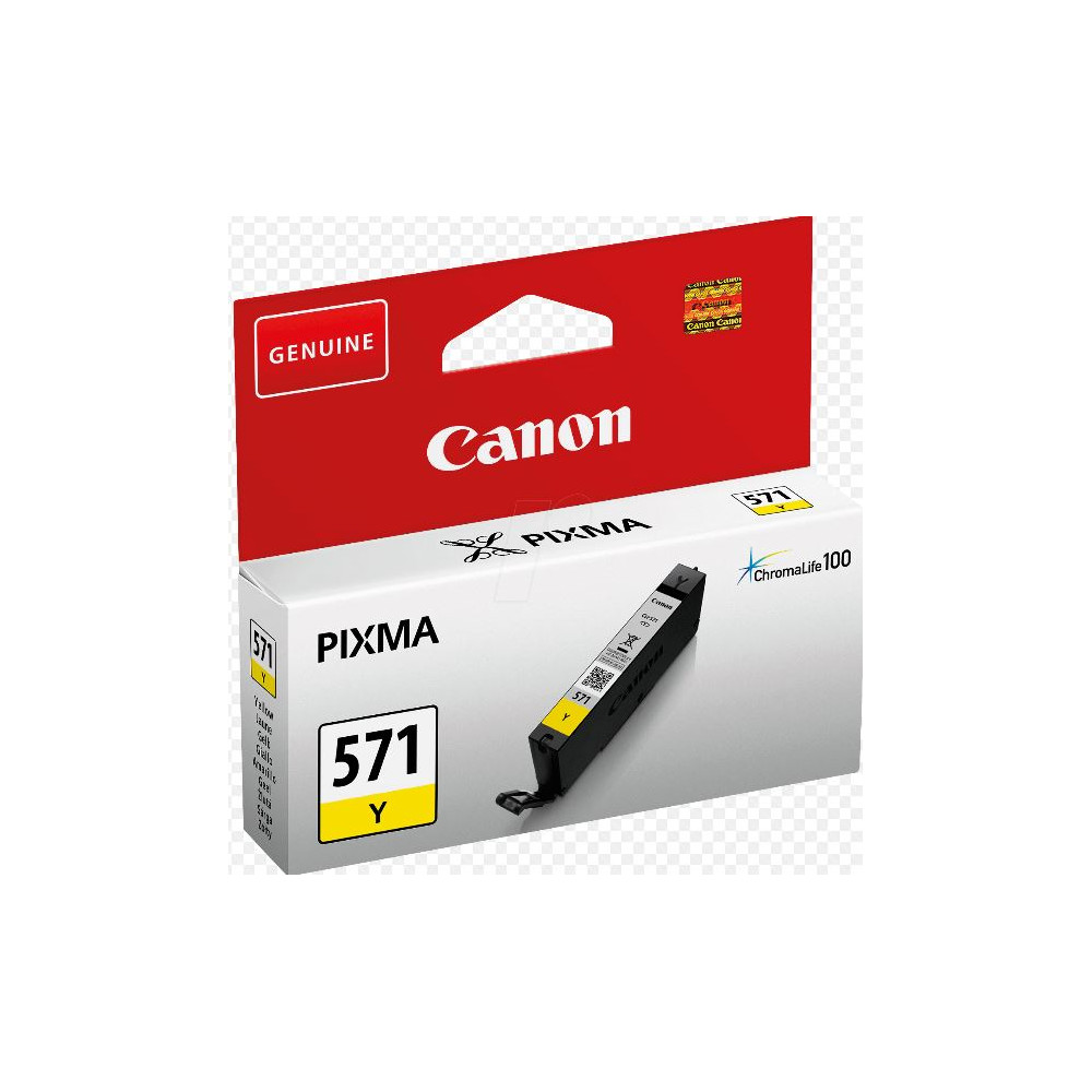 Cart CANON CLI571XL Y Jaune - Pixma TS5053/5055/6061/6062/8051 - Z