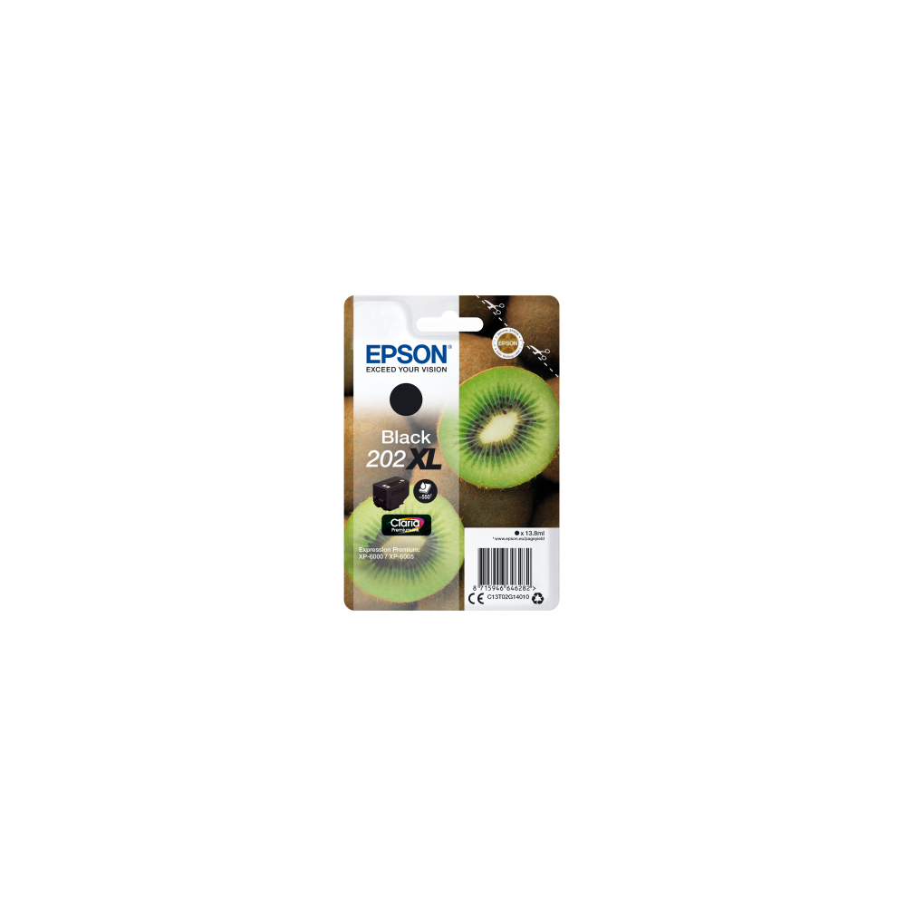 Cart EPSON - N°202XL - Kiwi - Noir Photo - XP-6100 //