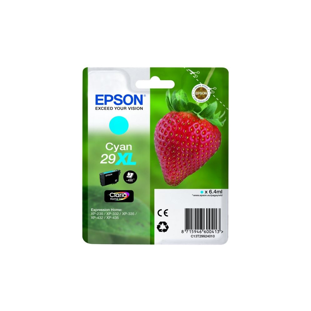 Cart EPSON - N°29XL - T2992 - Fraise - Cyan - XP332/335/432/435 - Z