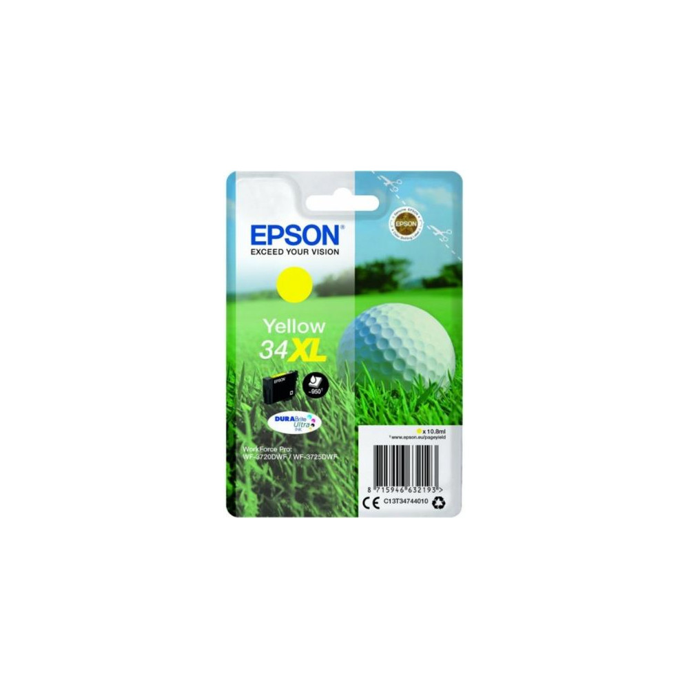 Cart EPSON - N°34XL - Golf - Jaune - WF-3720/3725 - Z