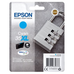 Cart EPSON - N°35XL - Cadenas - Cyan - WF-4720/25/30/40 - Z