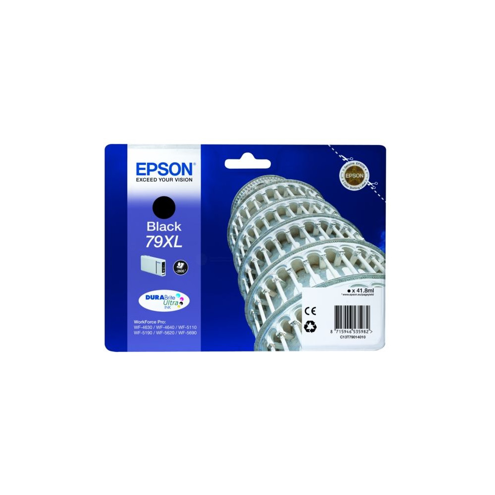 Cart EPSON - 79XL - T7901 - Pise - Noir WF-4xxxx/5xxx - (2600p) - Z