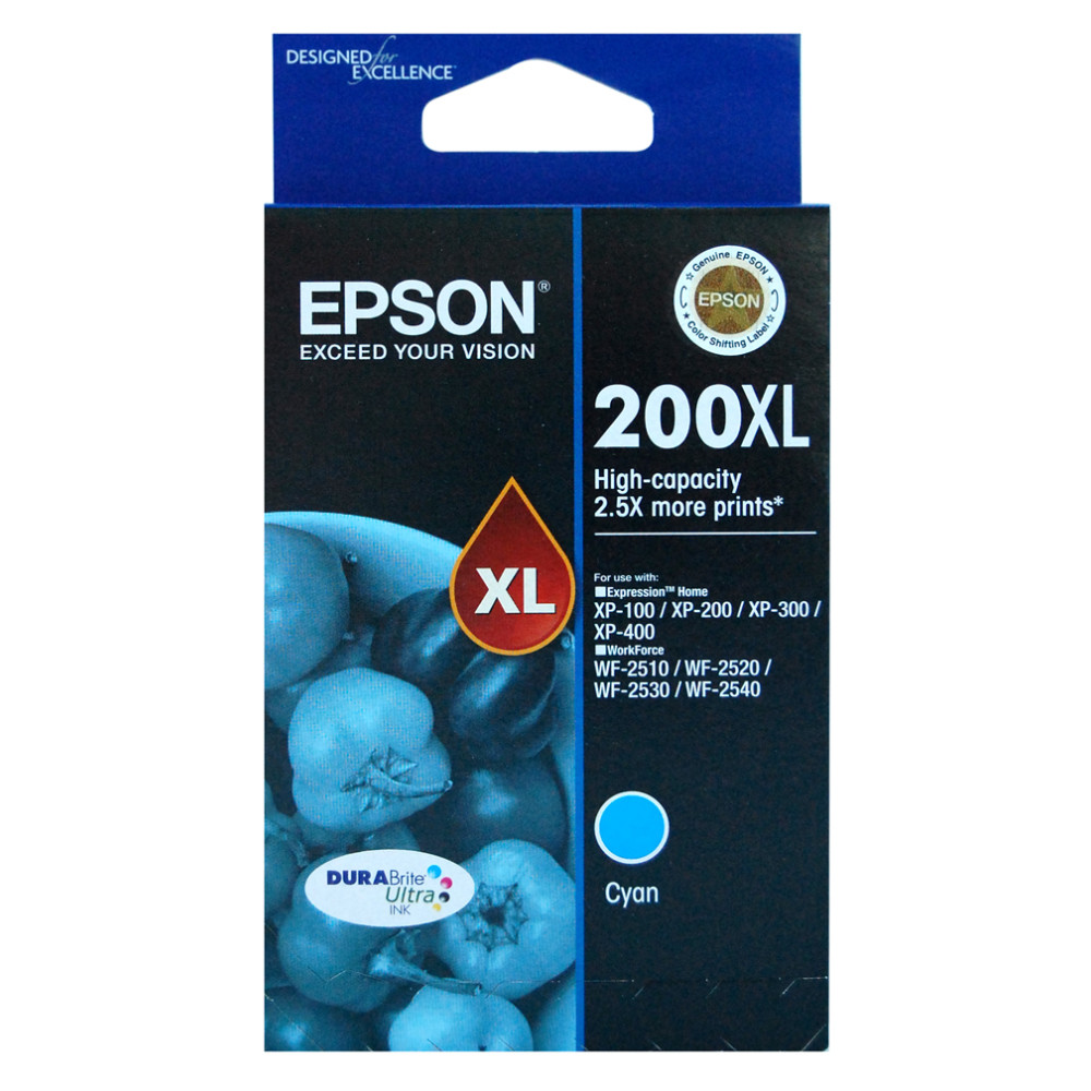 Cart EPSON - E200XL - Cyan - 200/300/400-WF2510/2520/2530/2540 - Z