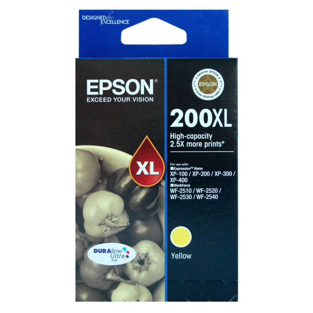 Cart EPSON - E200XL - Jaune - 200/300/400-WF2510/2520/2530/2540 - Z